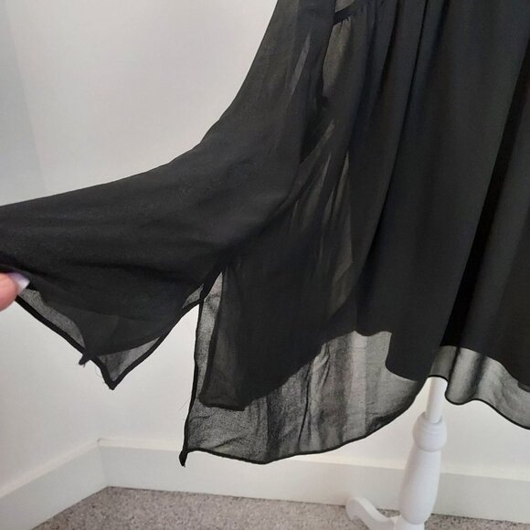 Sandro Paris Sleeveless V-Neck Mini Black Cocktail Dress - Picture 11 of 14